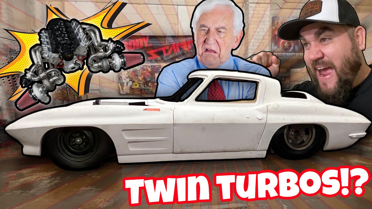 THE BADDEST CORVETTE BUILD EVER GETS TWIN TURBOS! HOT ROD C2 BUDGET CHASSIS SWAP!