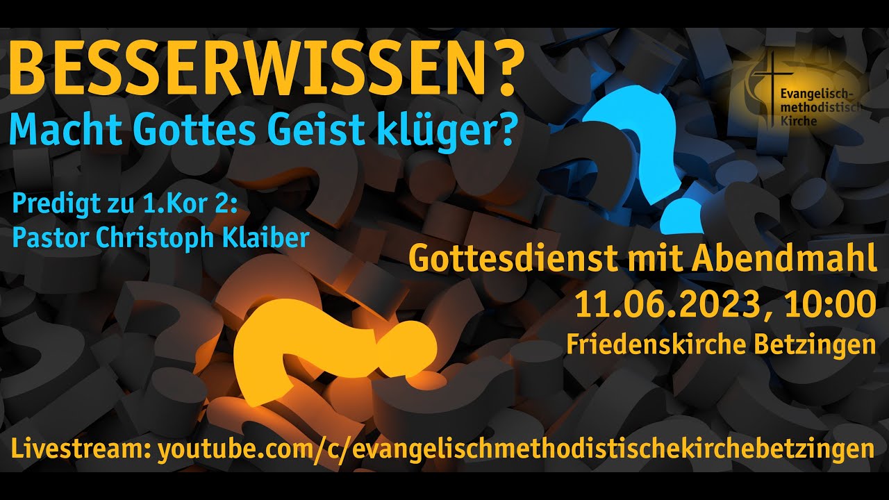 Besser Wissen - Predigt zu 2. Kor 2,1-12