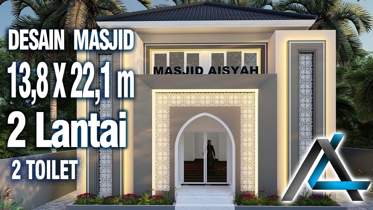 DESAIN MASJID 13,8 X 22,1 METER I MAKASSAR – DESAIN MASJID #jasaarsitek #jasadesain #arsitek