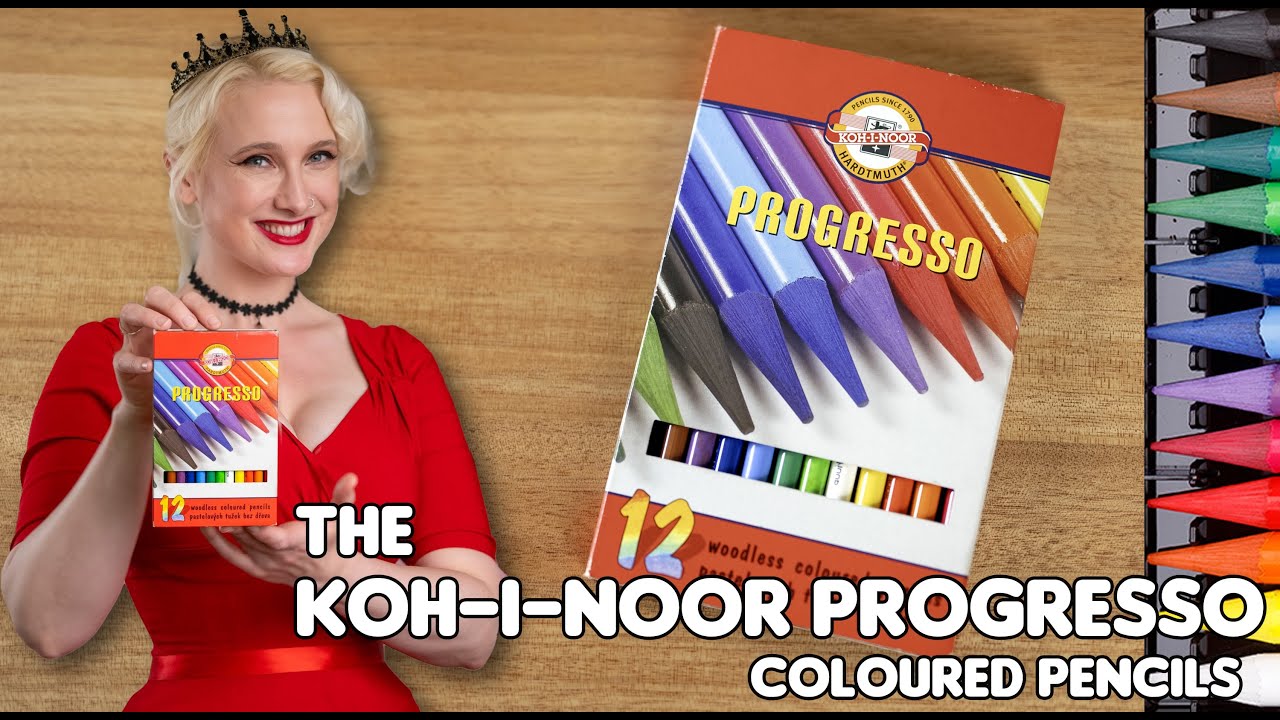 Reviewing The Koh-I-Noor Progresso Woodless Coloured  Pencils -  Better than Regular?
