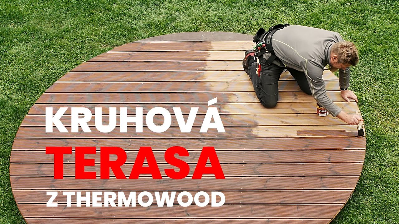 Kruhová terasa z Thermowood od Artisanu