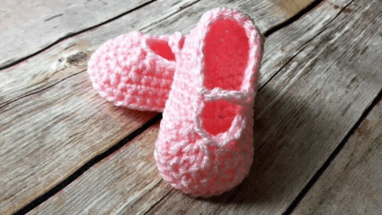 ✨ Crochet Magic! ✨ Turn Scrap Yarn into Baby Ballet Slippers!
