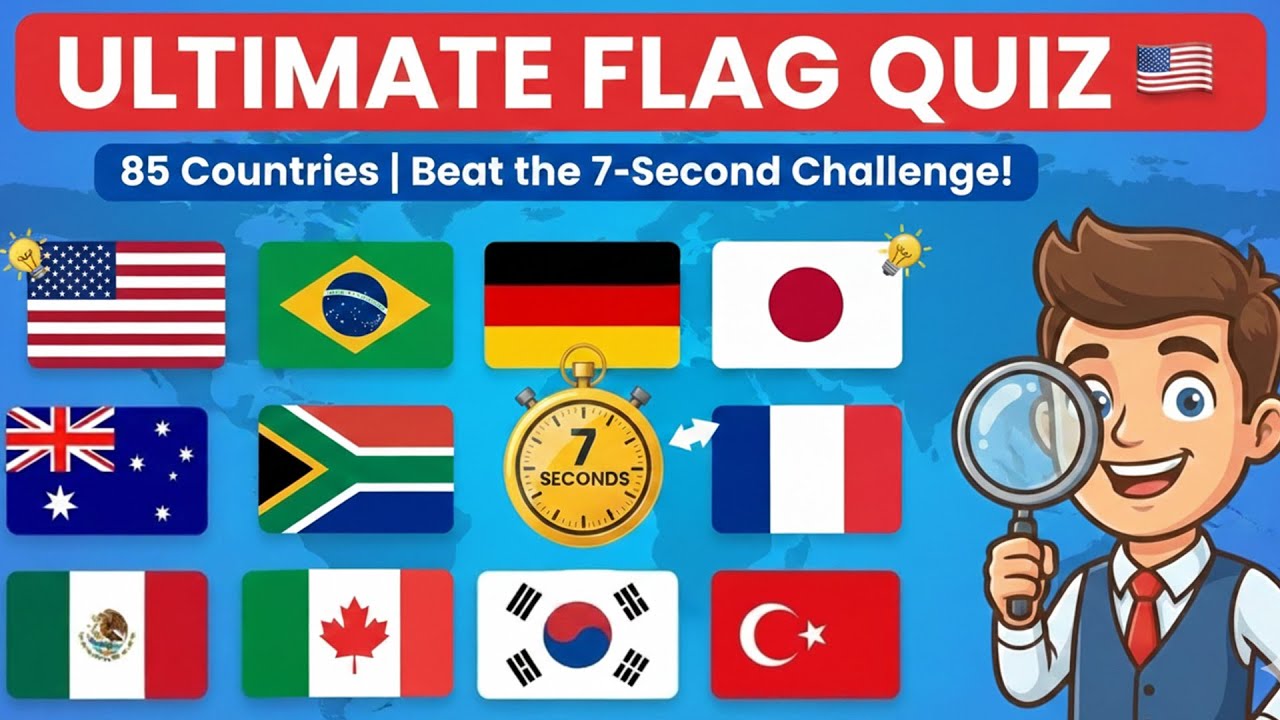 Can You Guess All 85 Flags? (99% Will Fail!) 🚩