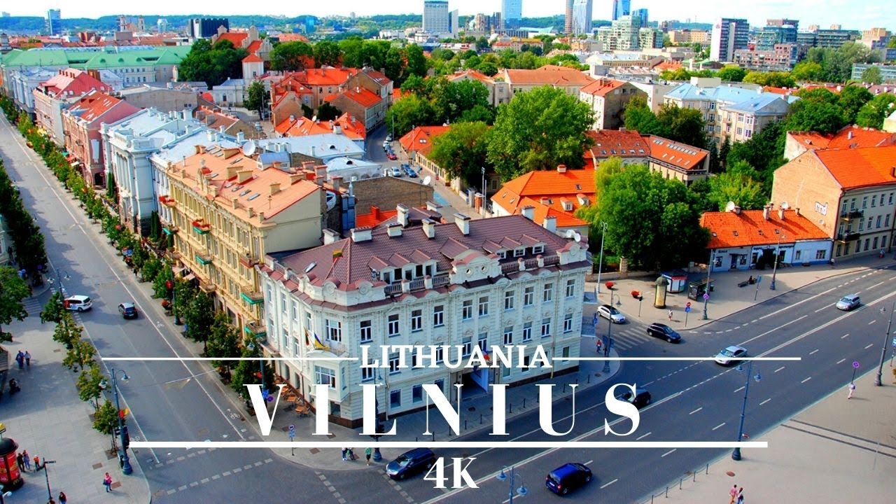Vilnius Lithuania 4k 🇱🇹 by Drone Wonderful Summer Footage