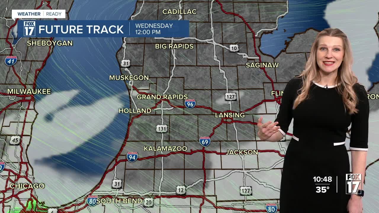 Tuesday Night Forecast: Warmer with sunshine Wednesday