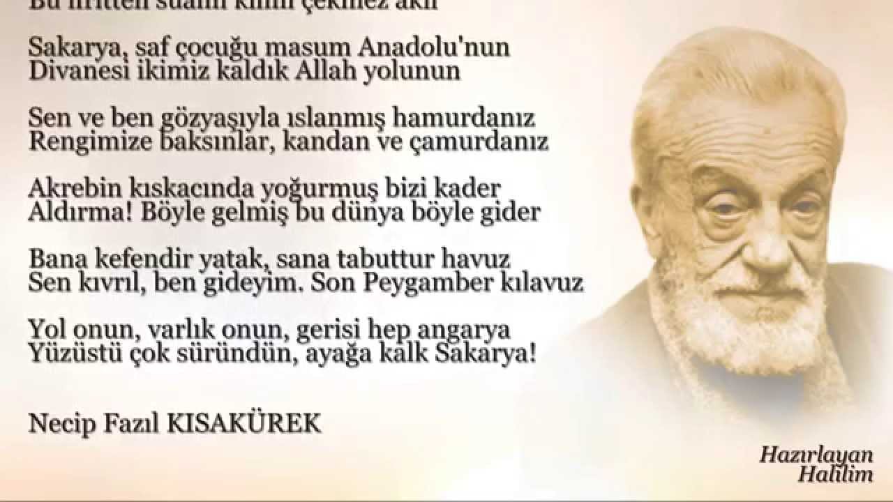 Necip Fazıl Kısakürek - Sakarya Türküsü