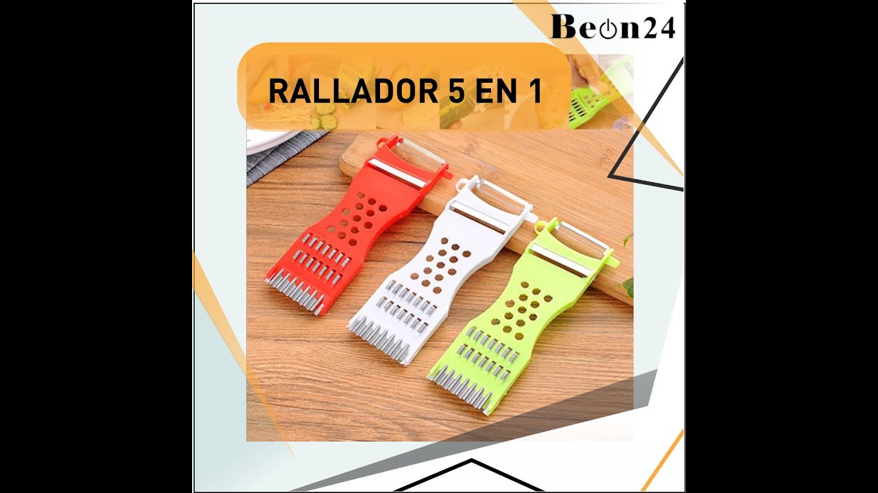 RALLADOR Y PELADOR 5 EN 1 PARA COCINA