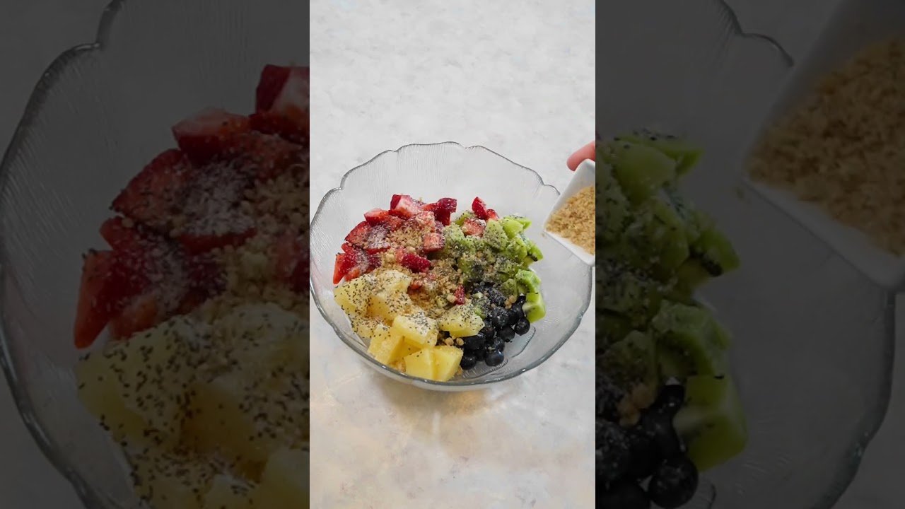 Frischer Obstsalat - So machst du ihn vitaminreich und lecker 🥝🍓🍍🫐