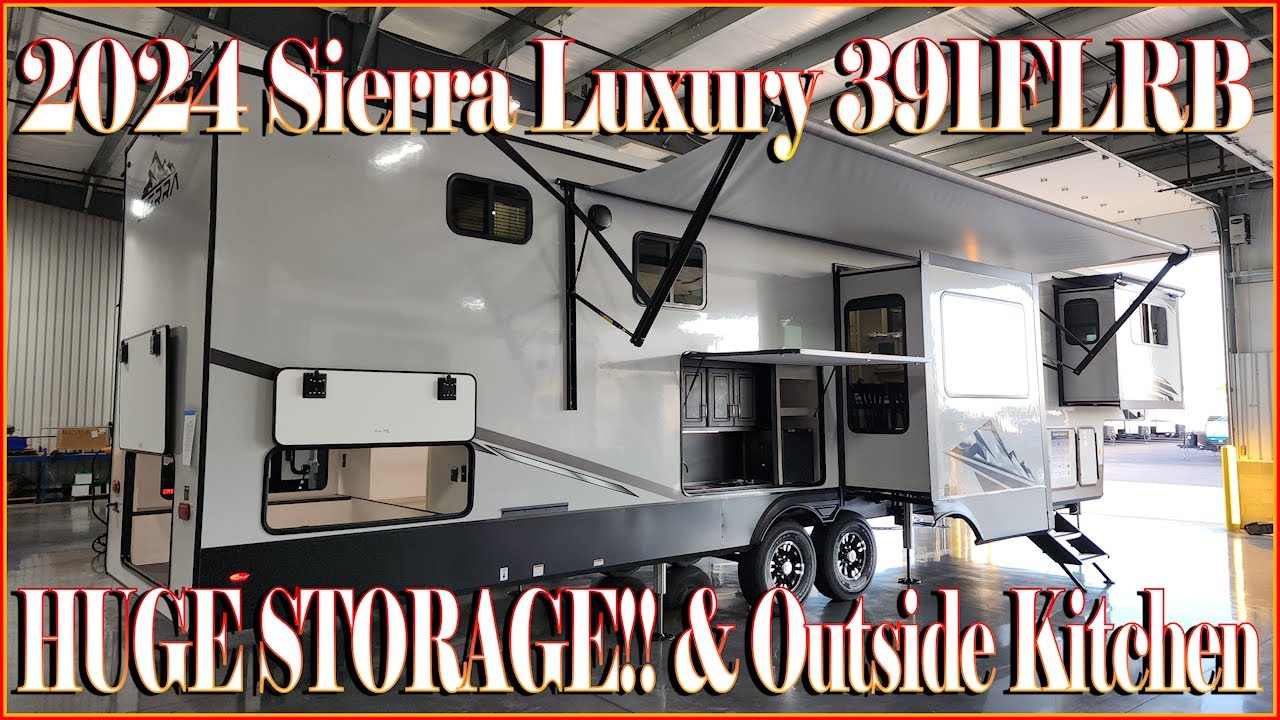 Front Living With Huge Rear Bathroom 2024 Sierra Luxury 391FLRB Fifth Wheel by at Couchs RV Nation