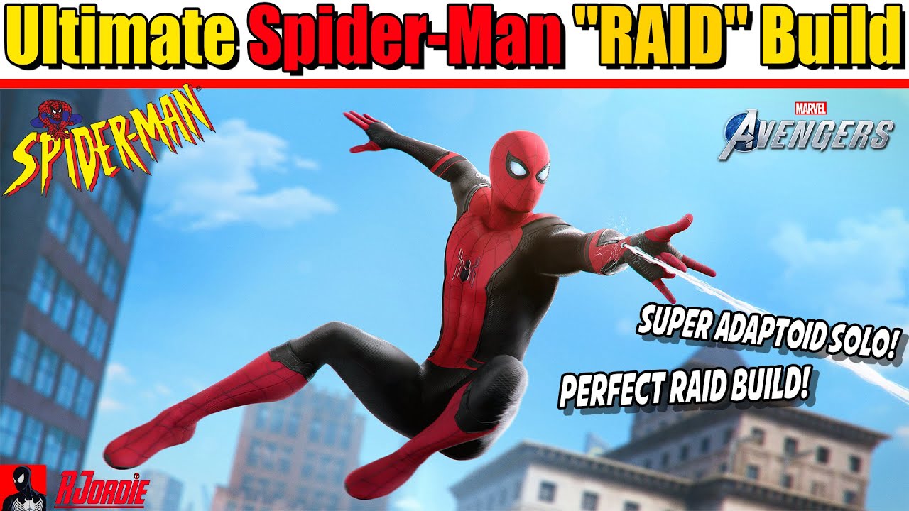 Marvel's Avengers - SPIDER-MAN Build | Endgame Setup and Gameplay Showcase (Hybrid Raid Build)