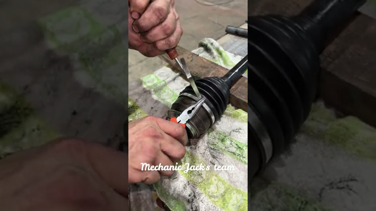Grease Leak, Drive-Axle Rubber Boot Broken, Replace CV Boot