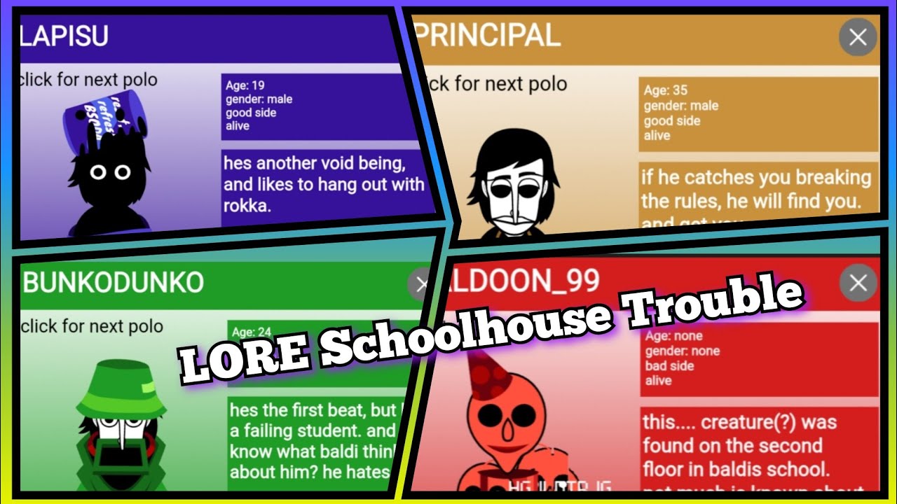 Incredibox vBAL : schoolhouse trouble REDONE (lore)