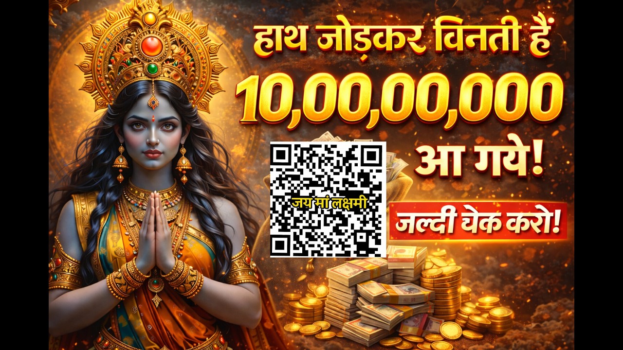 हाथ जोड़कर विनती हैं 10 करोड़ आ गए। जल्दी चेक करो..🌺maa Laxmi ka sandesh 🌺