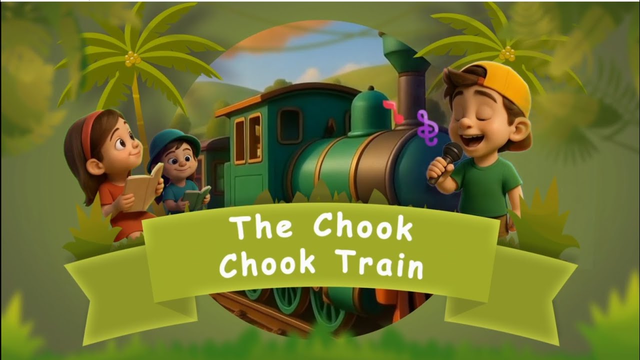 Chook Chook Train 🚂 | LKG Rhyme | Train Song for Kids