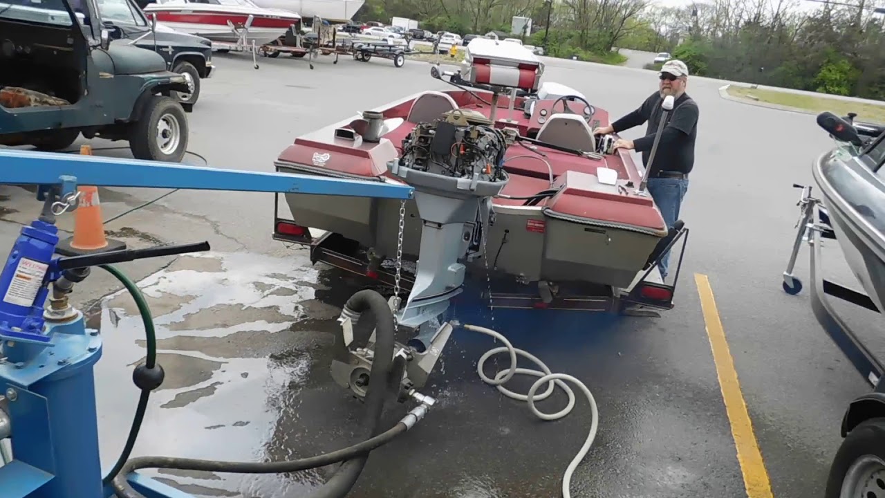 Internation  Dyno 4000 Testing OMC Outboard. 4-18-18