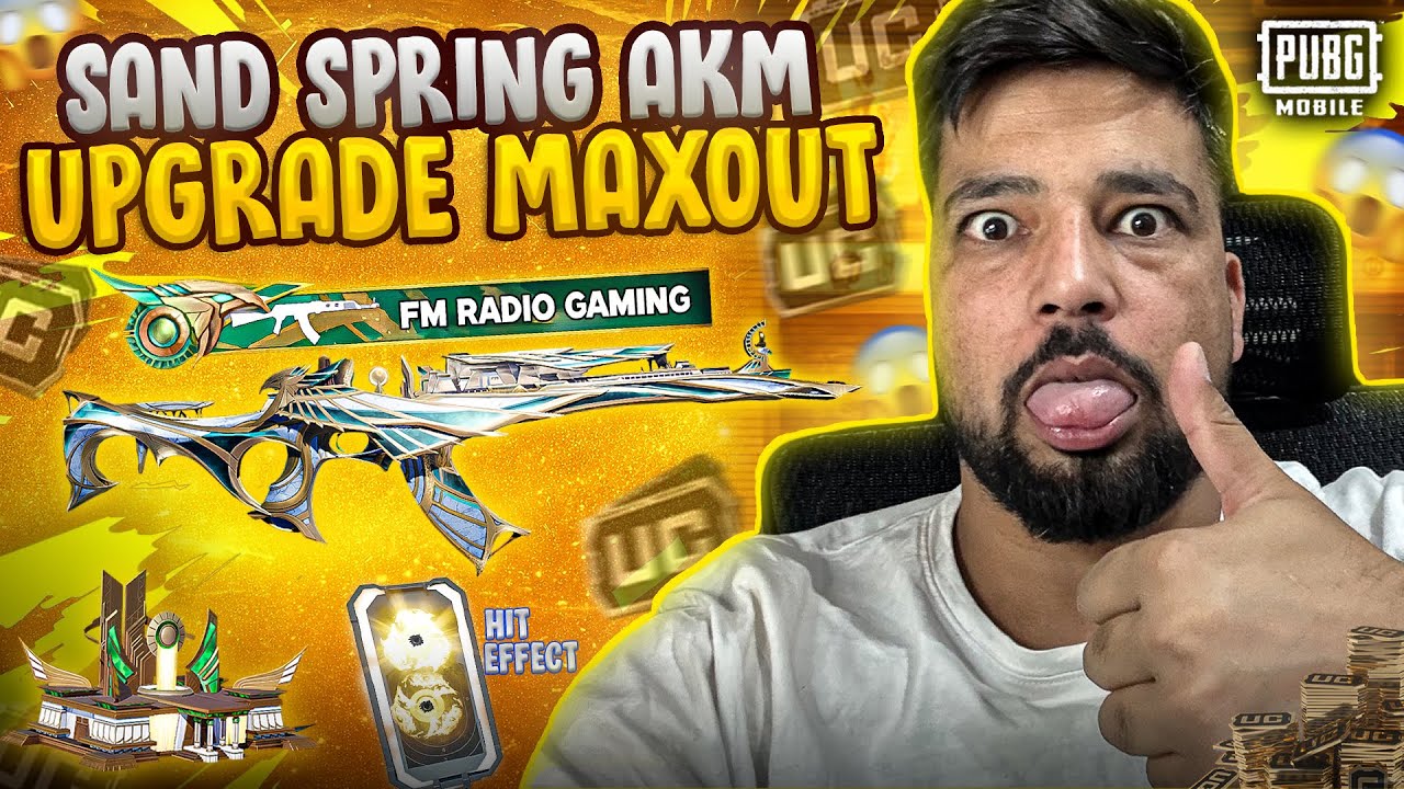 Maxed Glorious SandSpring AKM🥵 | With Free $23000UC 😍