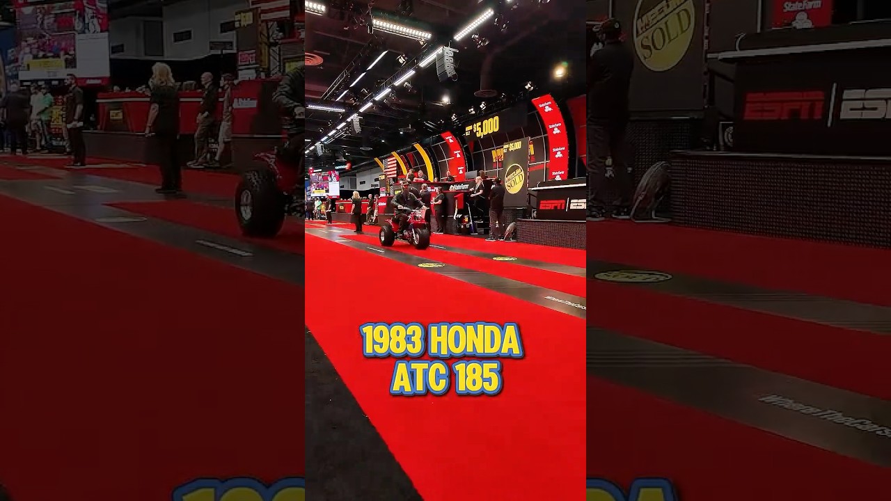 1983 Honda ATC 185. #mecumauctionshouston2025 #hondaatc #classichonda #shorts