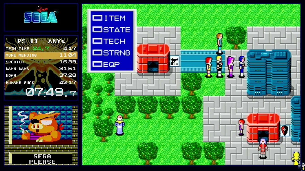 Phantasy Star 2 - 41:12 Any% Speedrun