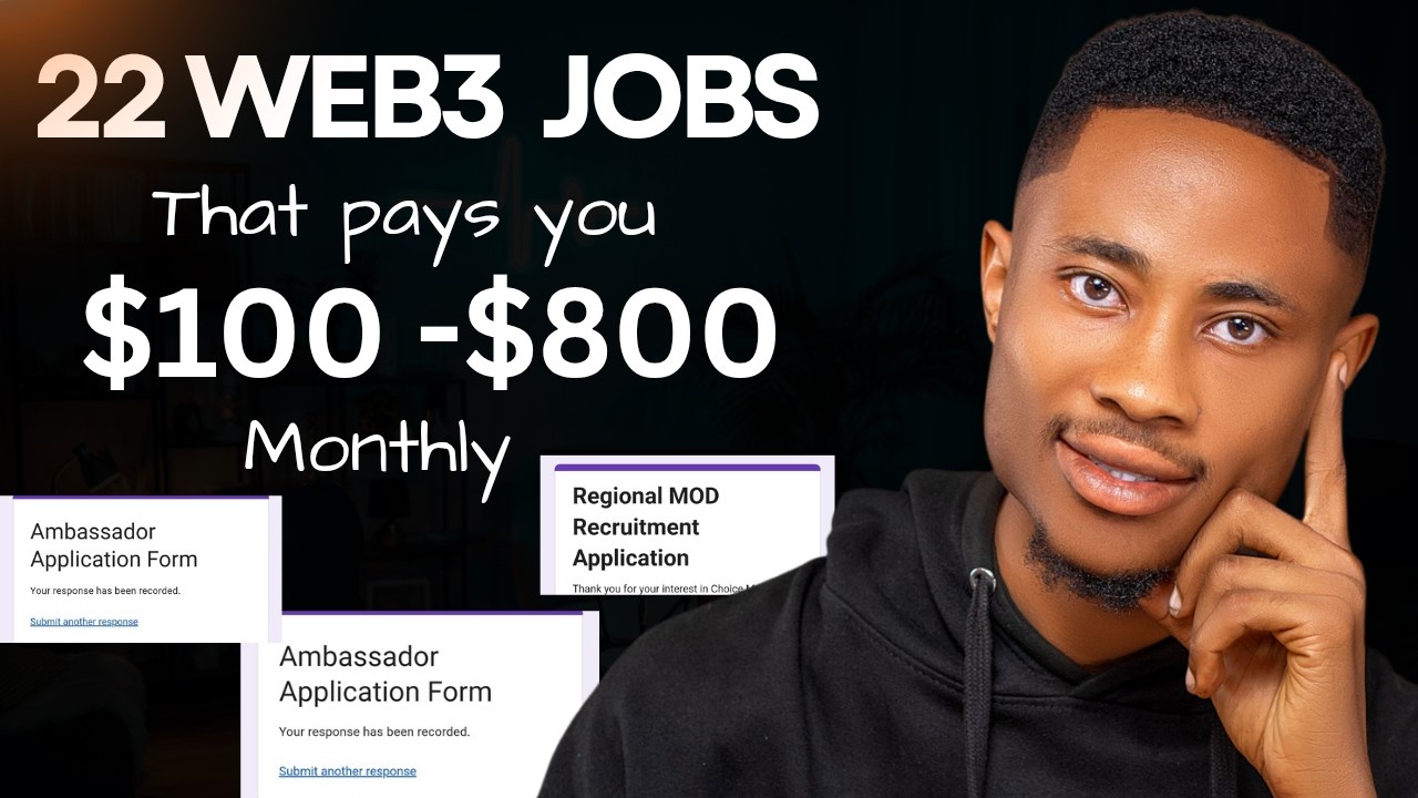22 Free Web3 Jobs and Ambassadors programs that pays you $100 - $800 Monthly (Active Jobs ).