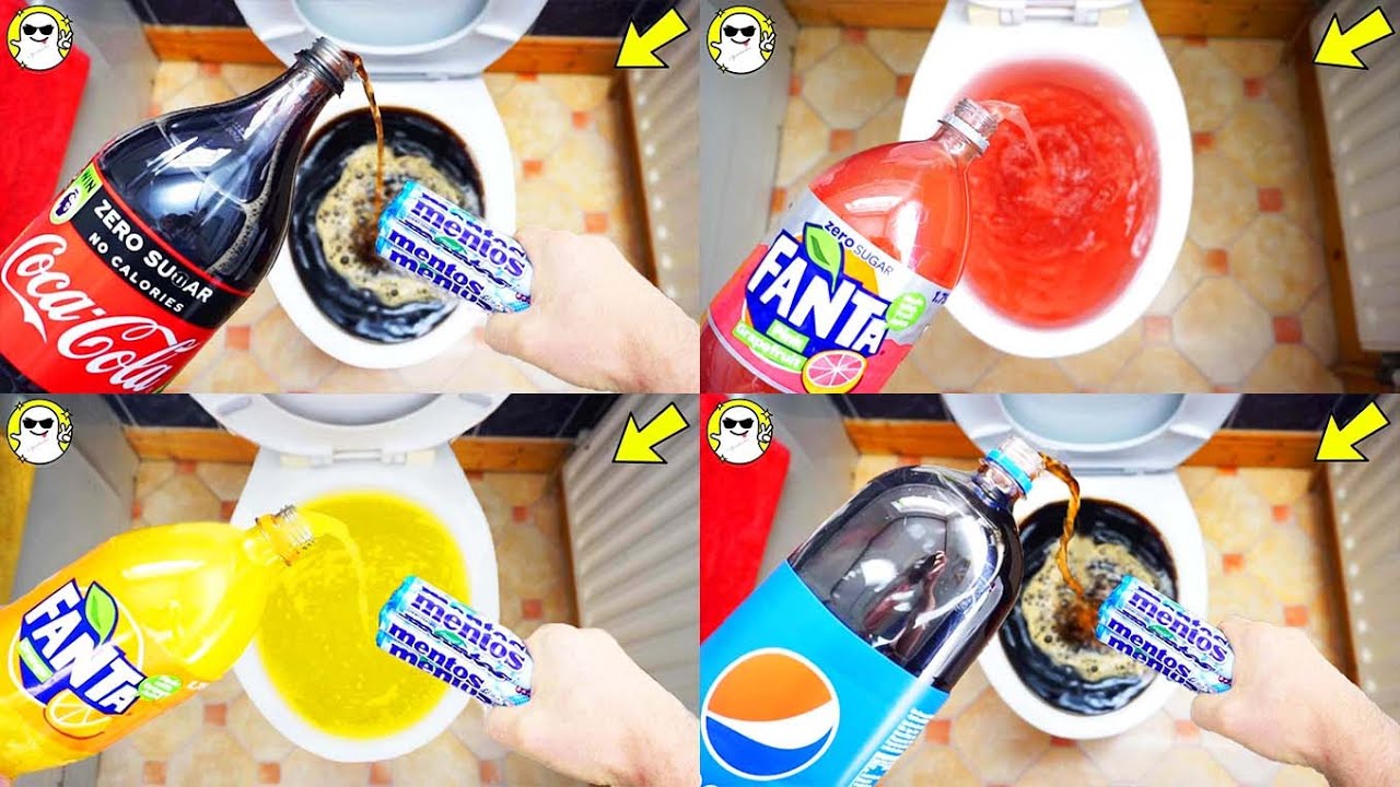 Will it Flush? Lots Of Soda Experiments