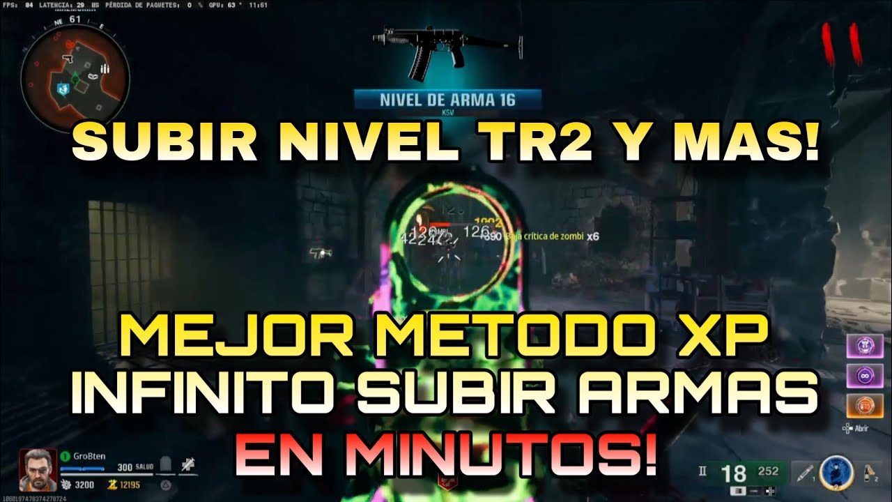 GLITCHES XP INFINITO SUBIR NIVEL INFINITO EN SEGUNDOS TEMPORADA 4 *BO6 ZOMBIES*