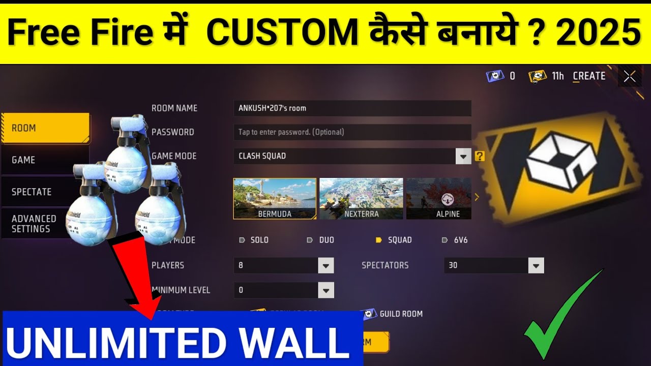 How to make custom in free fire | How to make custom in 2025 |