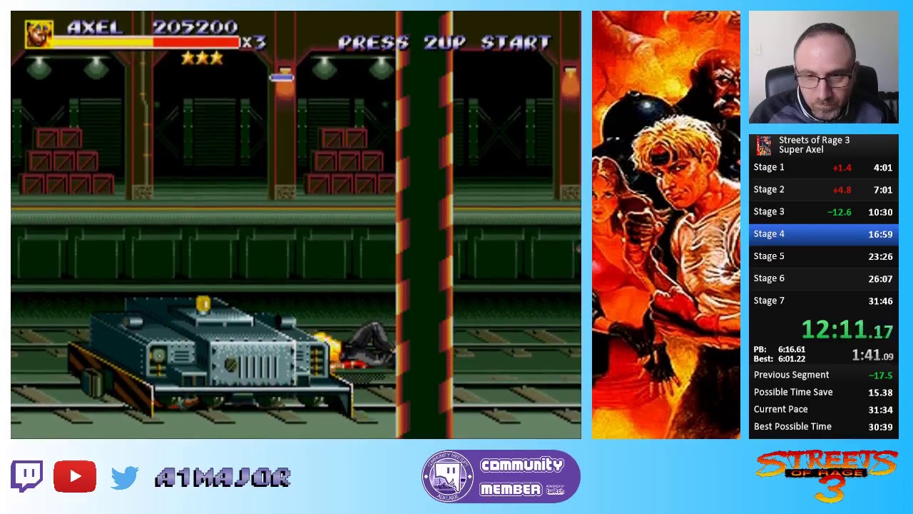 Streets of Rage 3 - Super Axel Speedrun 31:24 World Record !