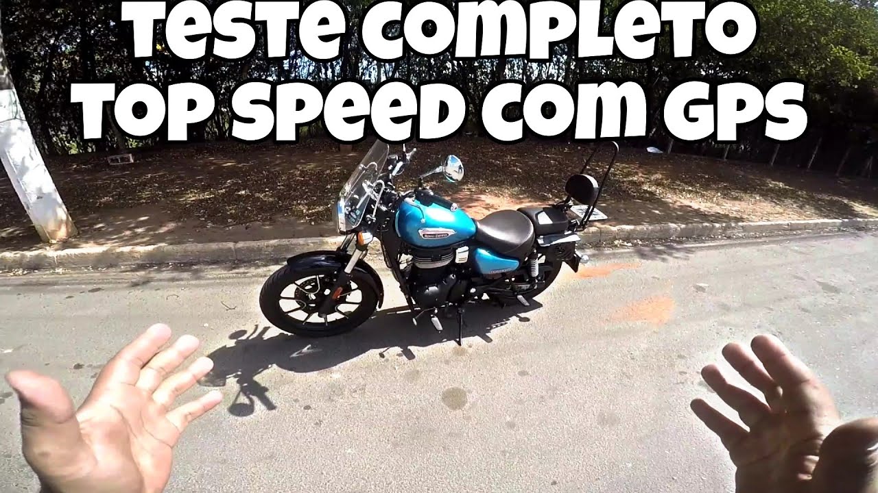 TESTE E TOP SPEED GPS ROYAL ENFIELD METEOR 350
