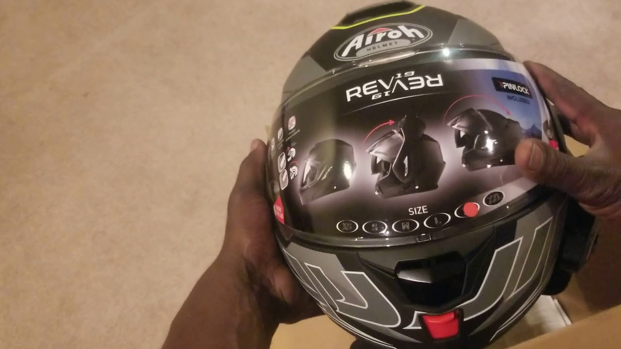 Airoh rev 19 revolution modular helmet unboxing
