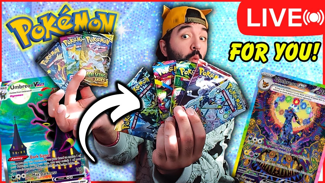 LIVE🔴 Opening LOTS of Pokemon Cards... FOR YOU!