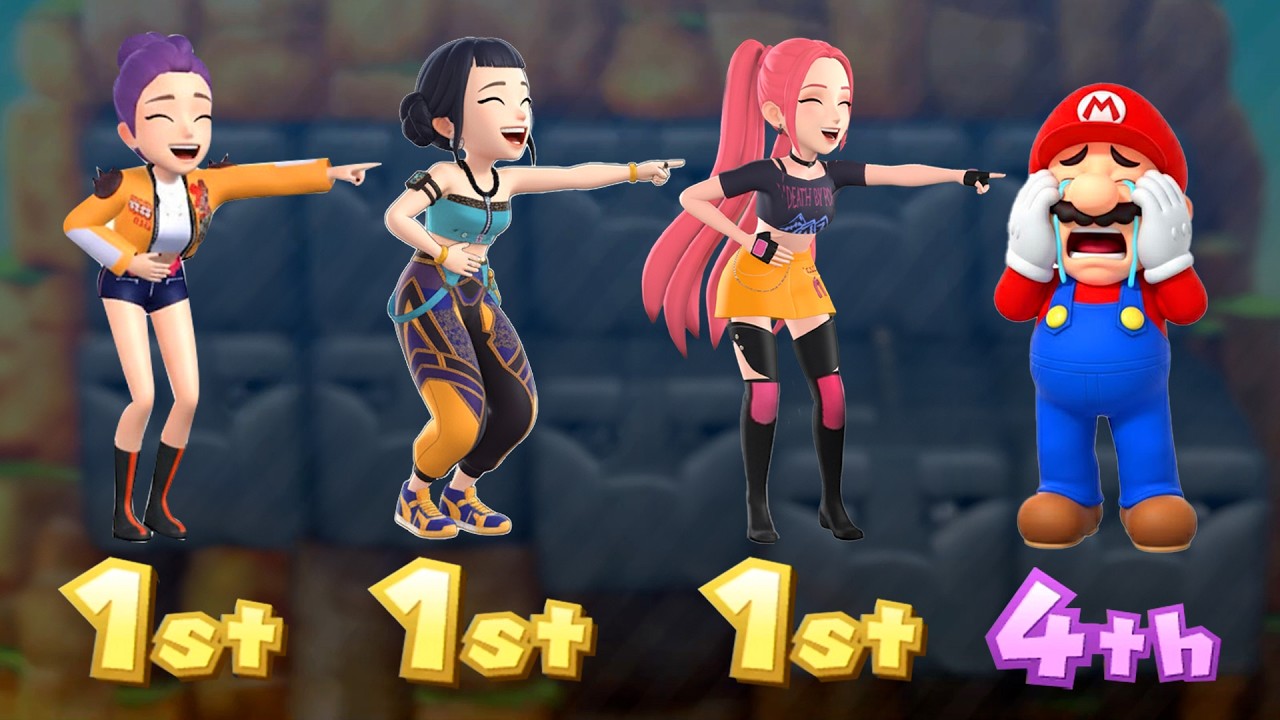 【マリオパーティシリーズ】すべての1vs3ミニゲーム KPop Demon Hunters チーム VS マリオ チーム | Mario Switch