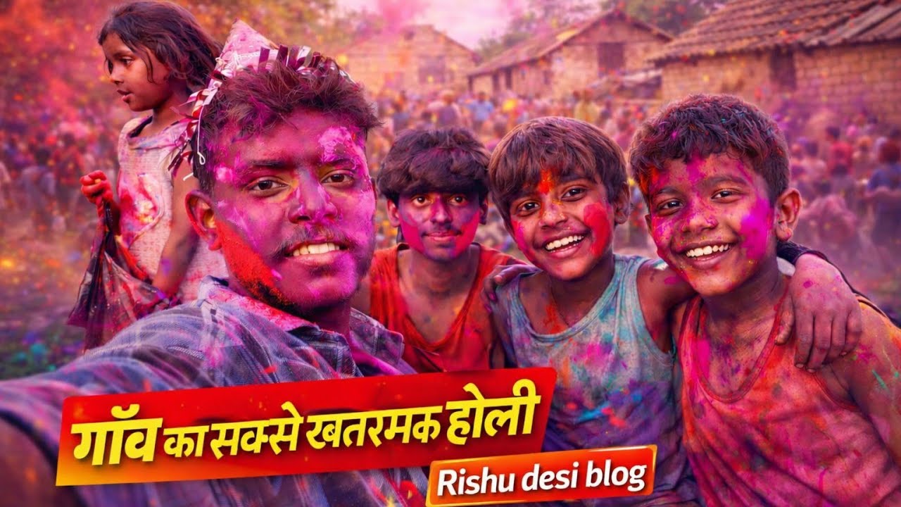 🌈 “Desi Gaon Ki Holi | Full Masti & Village Vibes”