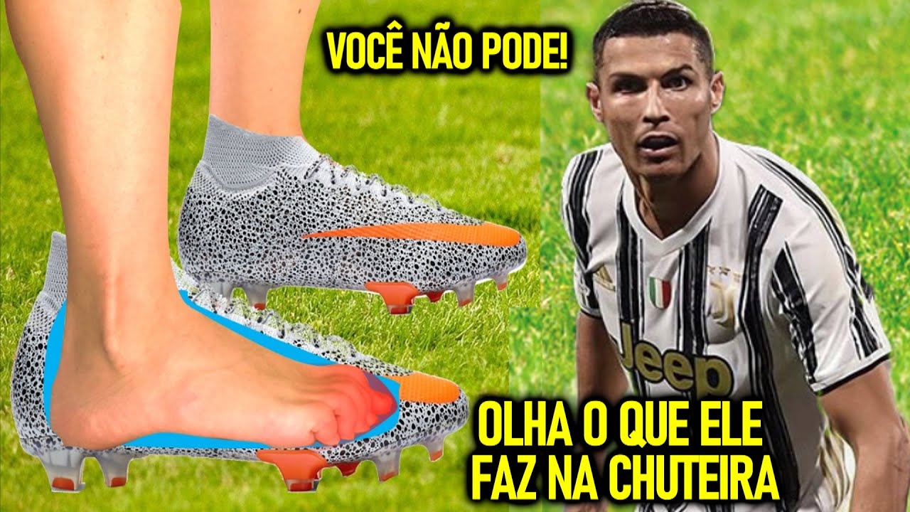 O SEGREDO na CHUTEIRA de CR7! - POR QUE ELE FAZ ISSO!? - MAS VOCÊ NÃO PODE!
