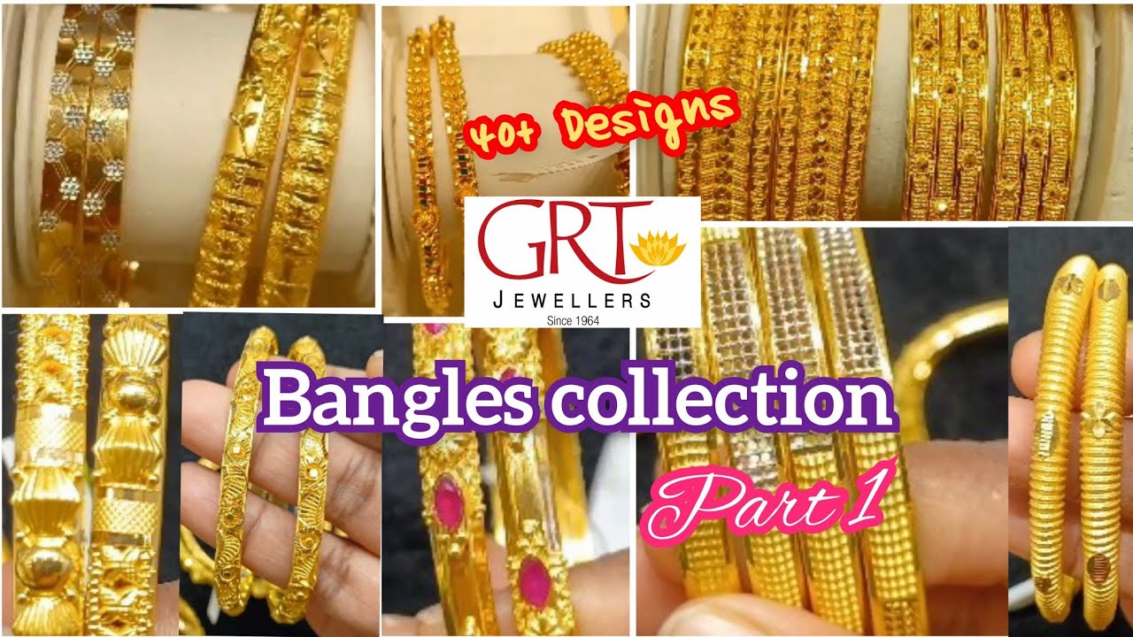 GRT Jewellers Complete Dailywear Bangles Part1 with weight & wastage | Bangles Starting 4.9% wastage