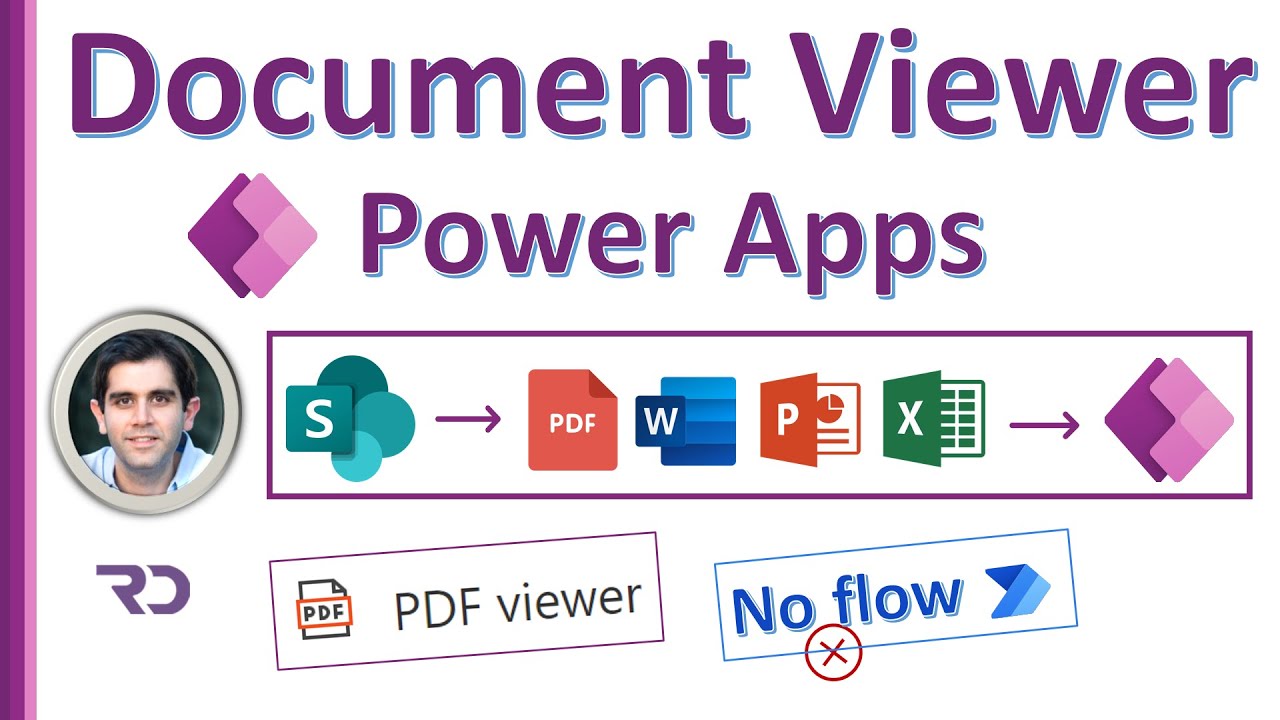 PowerApps PDF Viewer SharePoint Document Library without flow