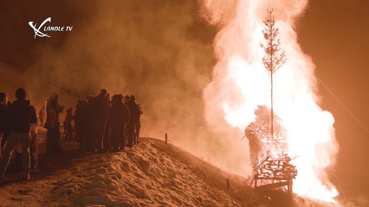 Funkensonntag in Blons im Großen Walsertal