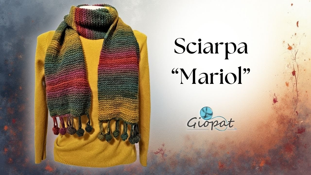 Sciarpa ai ferri e uncinetto, FACILE per principianti!