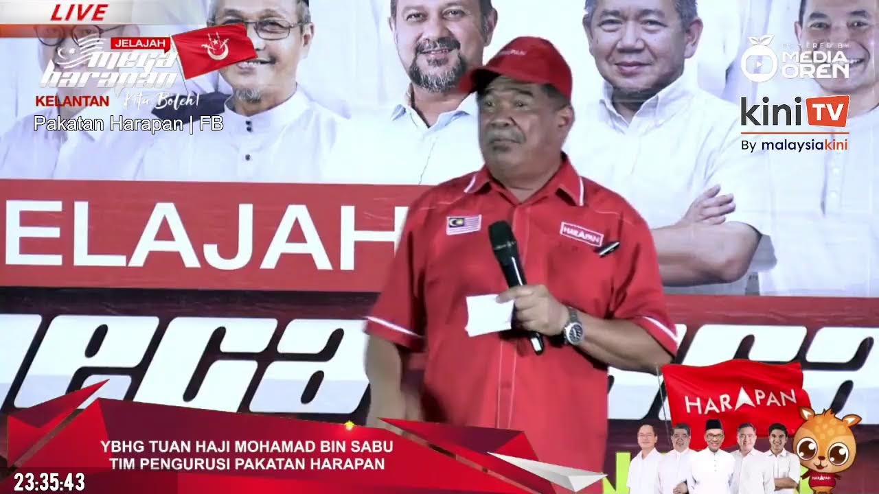 LIVE: Anwar Ibrahim, Mat Sabu hadir Jelajah Mega Harapan di Kelantan