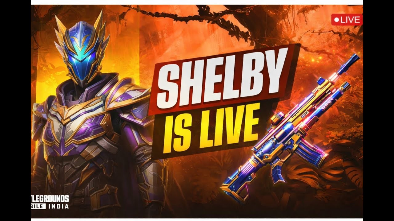 BGMI LIVE 🔴 | Shelby Grinding Rank | Intense Squad Gameplay