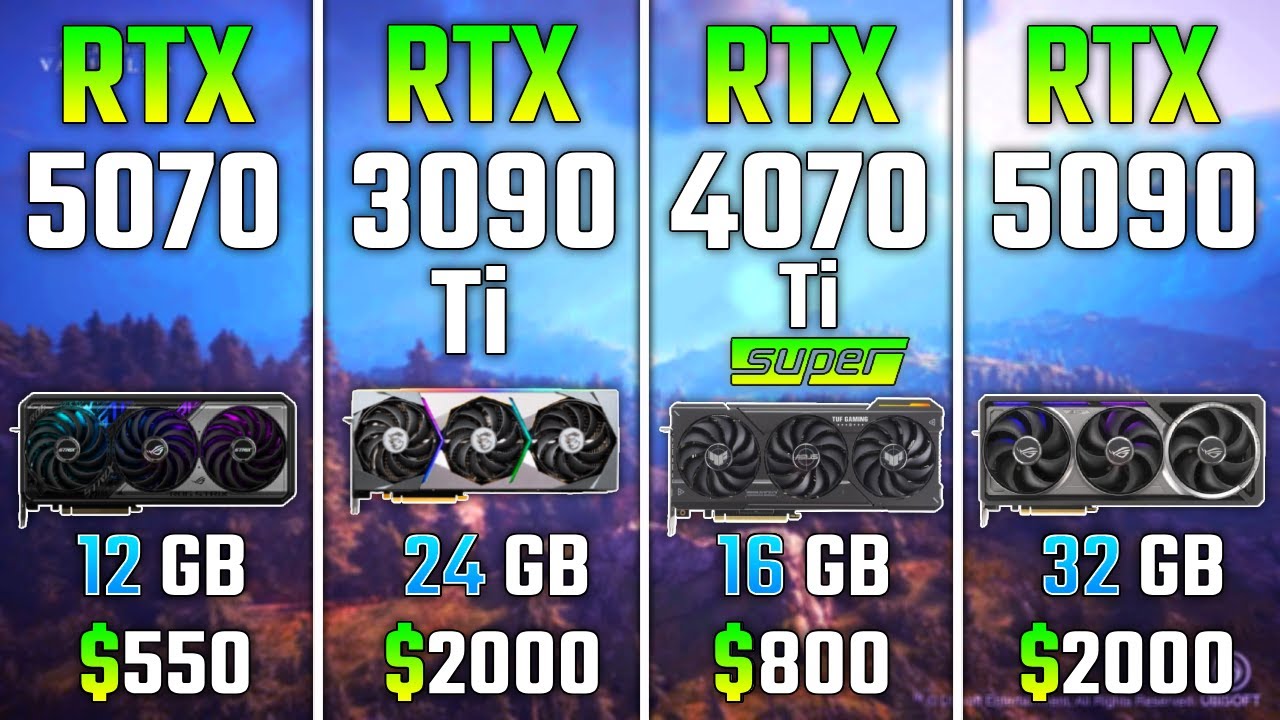 RTX 5070 vs RTX 3090 Ti vs RTX 4070 Ti SUPER vs RTX 5090 | Test in 7 Games