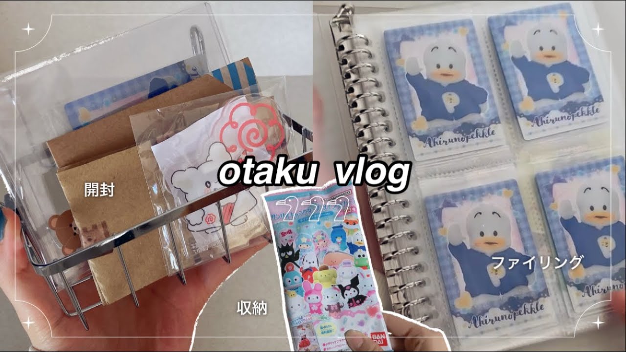 〔otaku vlog〕サンリオウエハース開封・交換・収納┊ 作業動画┊ オタ活┊ グッズ