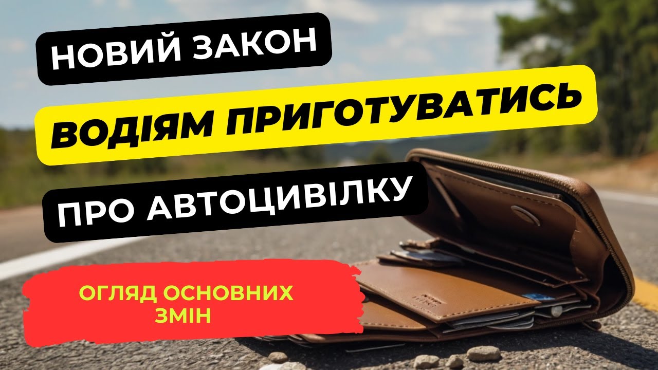 Новий закон про автоцивілку: огляд основних змін, які стосуватимуться водіїв.
