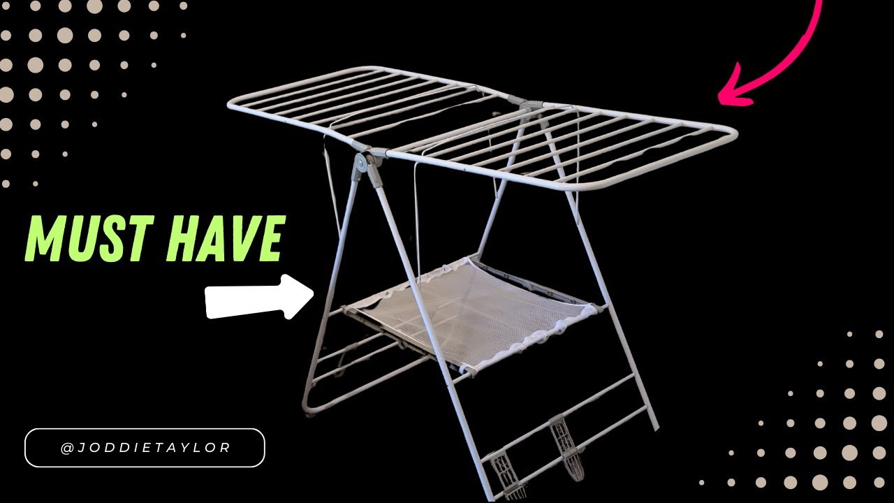 Review | Honey-Can-Do Heavy Duty Gullwing Drying Rack | Doing laundry without a dryer