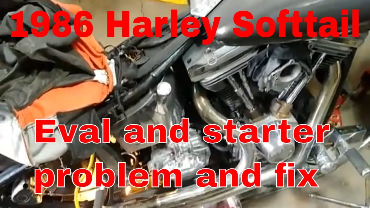 1986 Harley Soft Tail project Starter and Solenoid fixes rear brakes