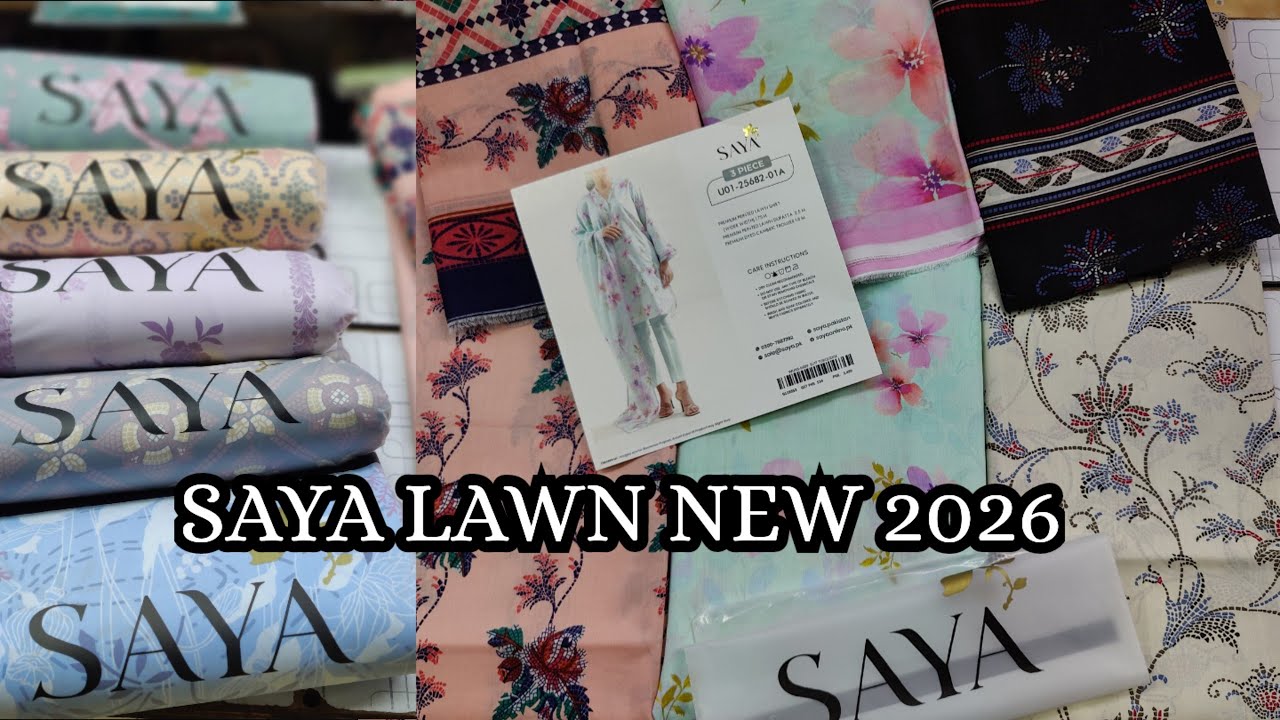 Saya brand sale | Saya lawn 2026 | 50%Of original stock | Saya Summer new 2026 #sayabrand #sayalawn