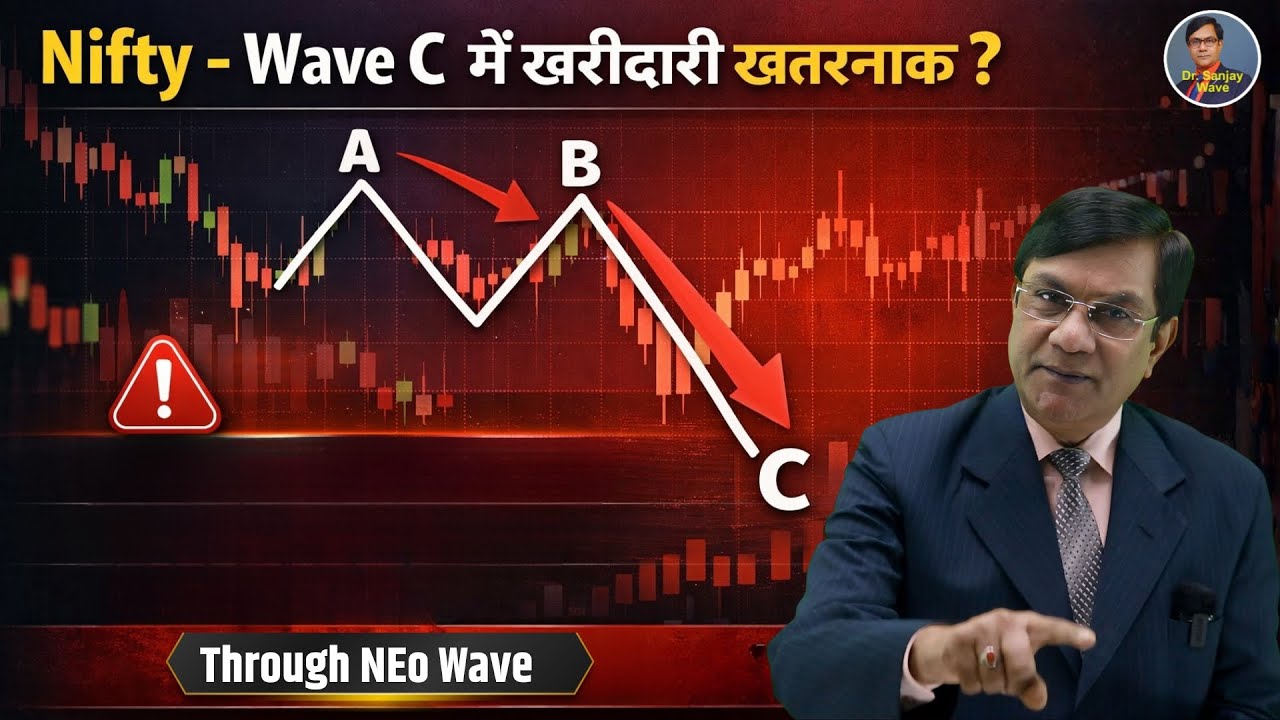 Nifty 50 in Wave C Fall | Sell on Every Bounce | Wave Trading Strategy
