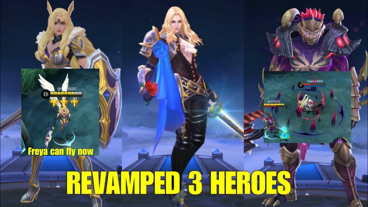 FREYA, LANCELOT, HANZO REVAMP | Mobile Legends: Bang Bang
