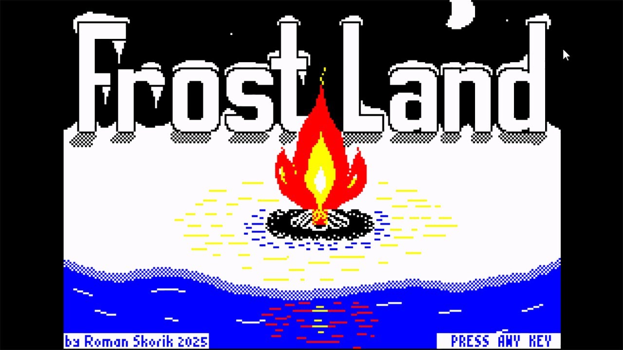 FrostLand (Hard). YRGB 2025. ZX Spectrum. Прохождение на харде.