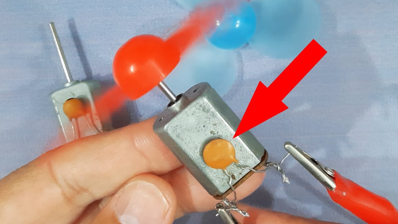 Why a capacitor is used with DC Motors in Toys
