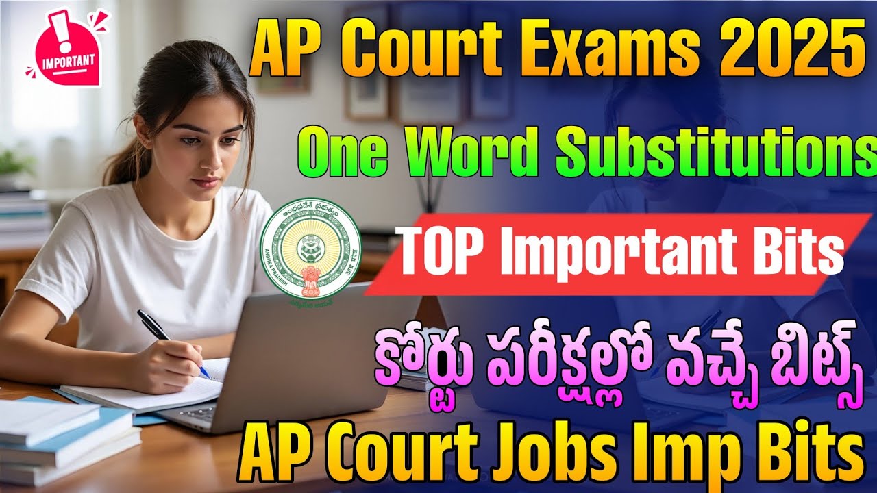 English One Word Substitutions | AP Court English Classes 2025 | AP Court Exams 2025
